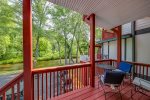 Porch with view of river